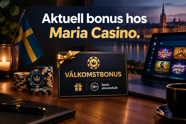 Aktuell bonus hos Maria Casino