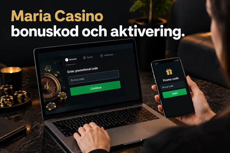 Maria Casino bonuskod och aktivering