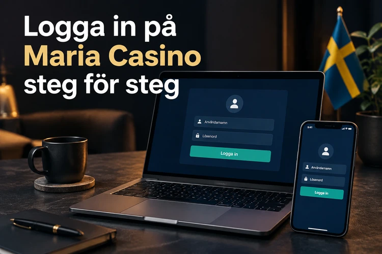 Logga in på Maria Casino steg för steg