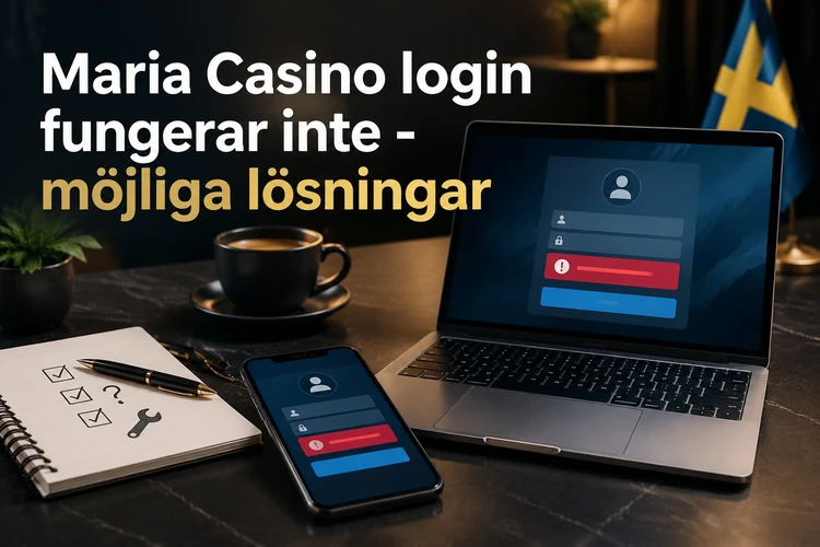 Maria Casino login fungerar inte - möjliga lösningar